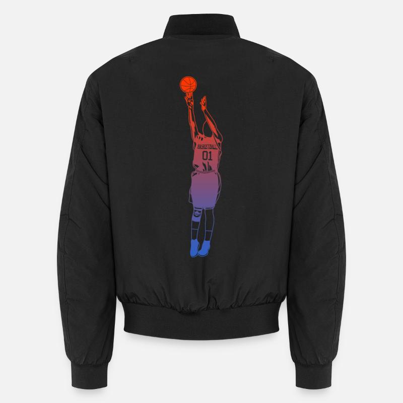 Basketball Dunk - Unisex Bomber Jacket - black