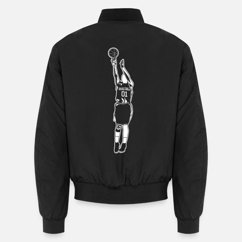 Basketballer - Unisex Bomber Jacket - black