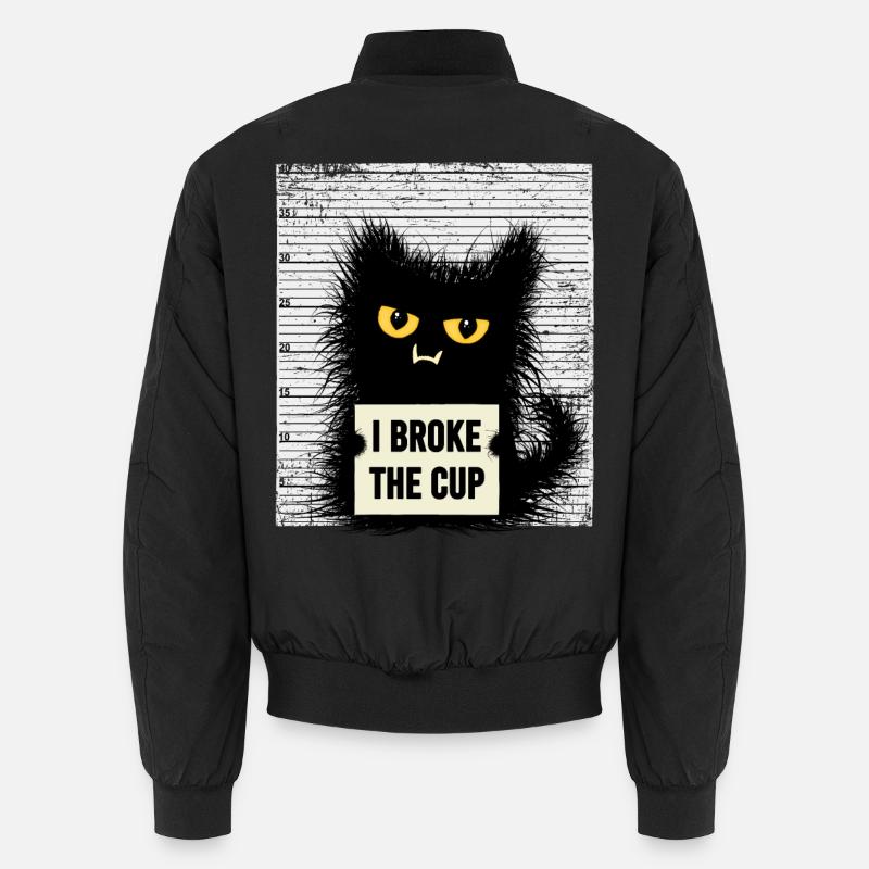 Verbrecher Katze Mit Spruch Katzen Geschenk Lustig Unisex Bomberjacke