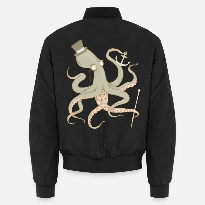 Pieuvre Bomber unisexe