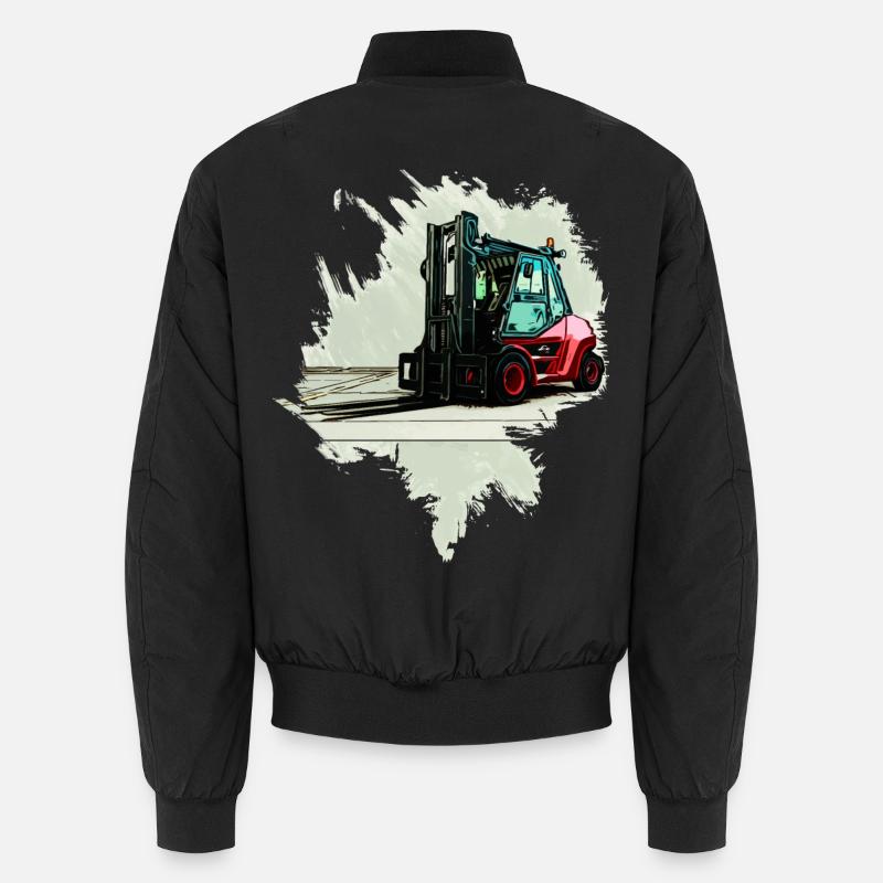 Gabelstapler - Unisex Bomberjacke - Schwarz