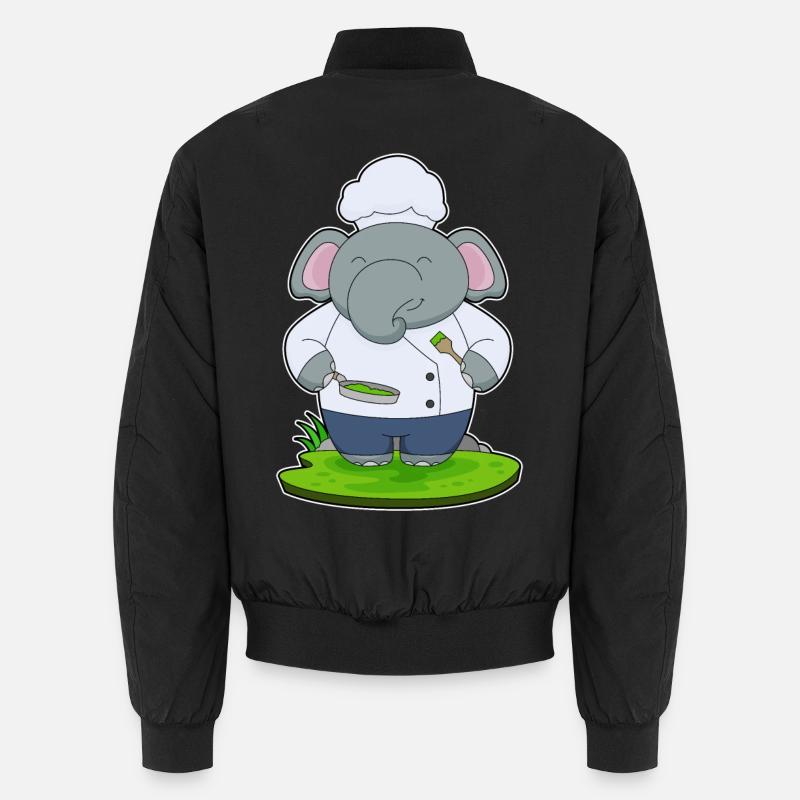 Poêle à éléphant - Bomber unisexe - noir