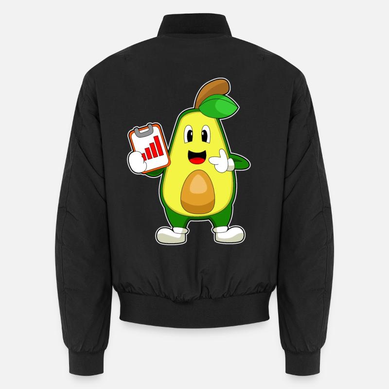 Avocat Secrétaire Graphique - Bomber unisexe - noir