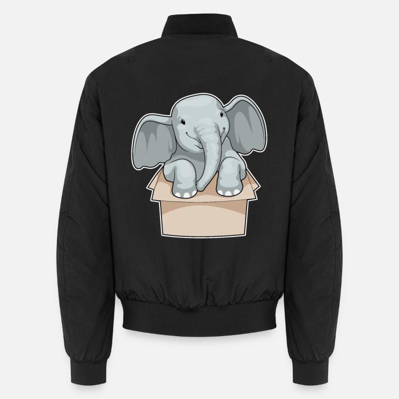 Elefant Box - Unisex Bomberjacke - Schwarz