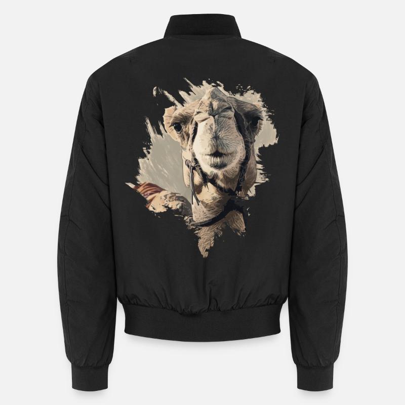 Camel Unisex Bomber Jacket