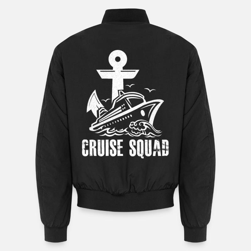 Cruise Ship Cruise Squad Cruise - Unisex Bomber Jacket - black