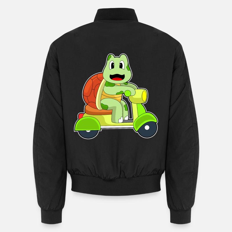 Turtle Scooter - Bomber unisexe - noir
