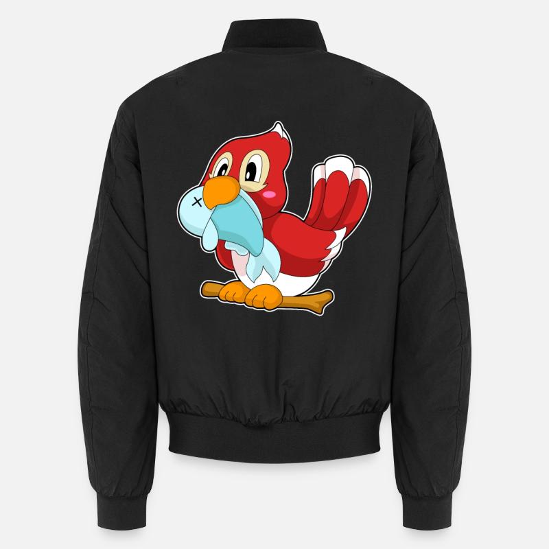 Poisson perroquet - Bomber unisexe - noir