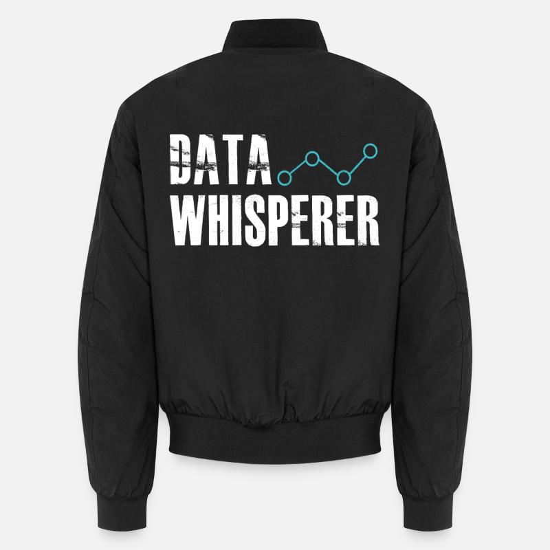 Datenflüsterer, wissenschaftlicher Analyst, Softwareentwickler - Unisex Bomberjacke - Schwarz