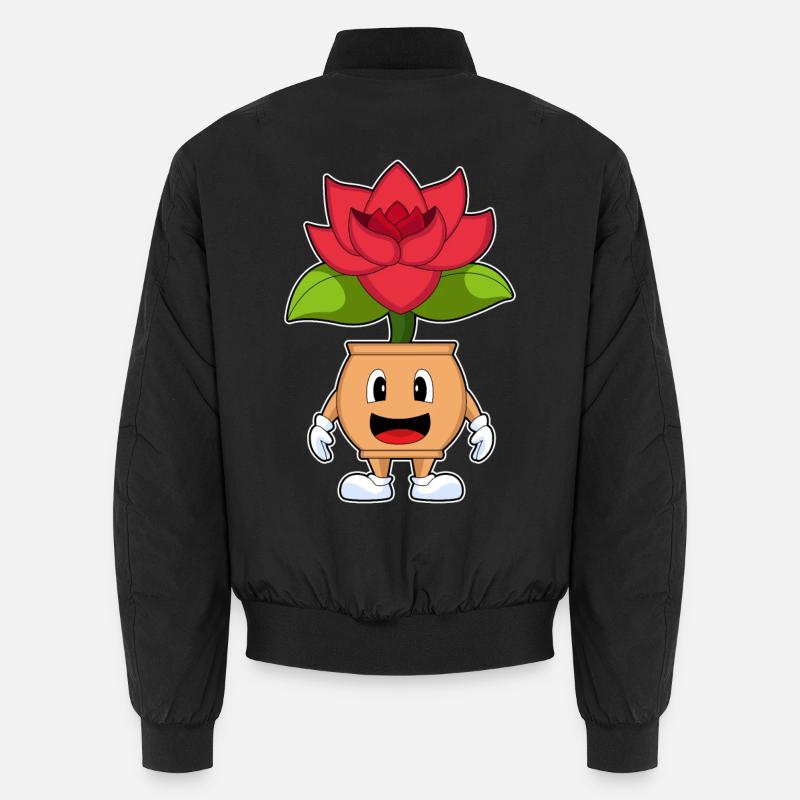 Funny Rose - Unisex Bomber Jacket - black