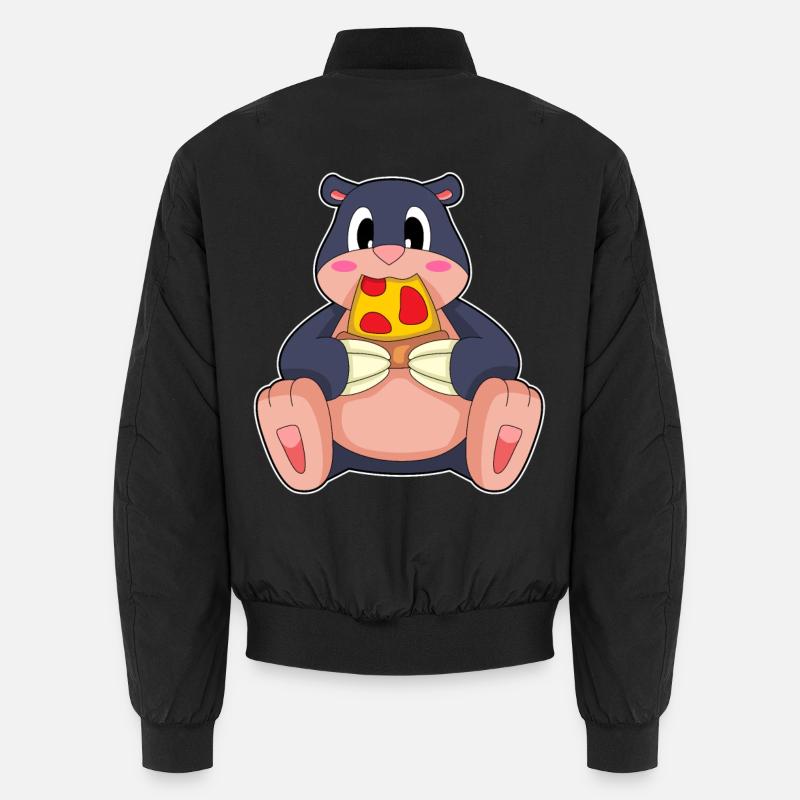 Maulwurf Pizza - Unisex Bomberjacke - Schwarz
