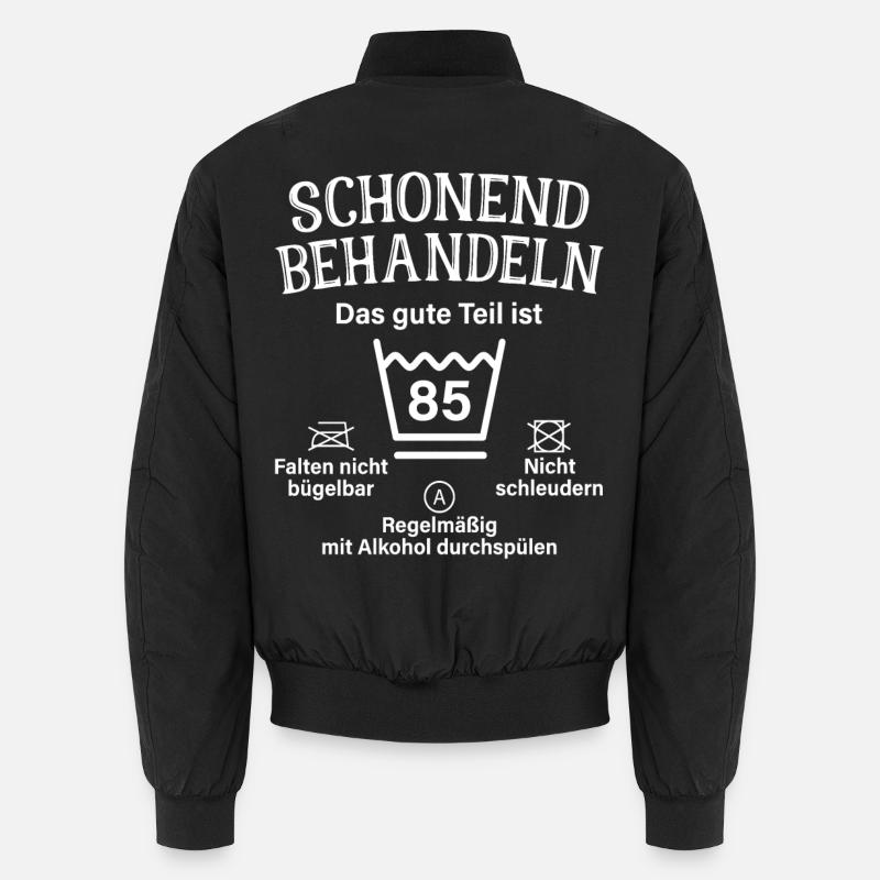 85. Geburtstag Schonend Behandeln 85 Teil Ist 85 Unisex Bomberjacke