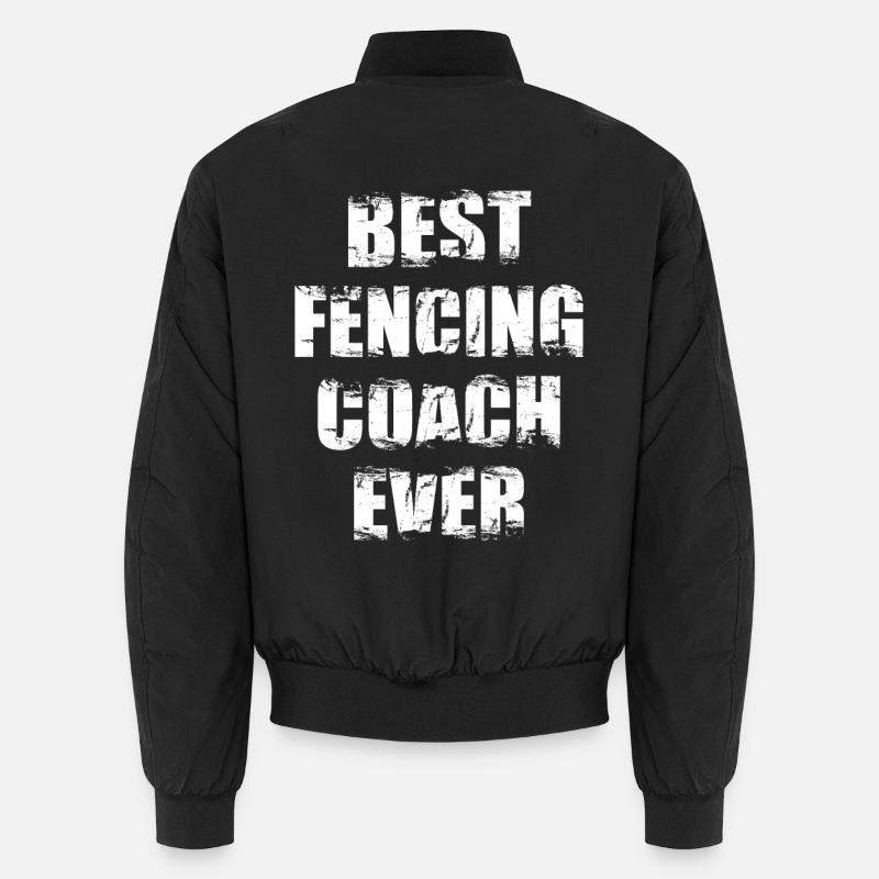 Bester Fechtlehrer Unisex Bomberjacke