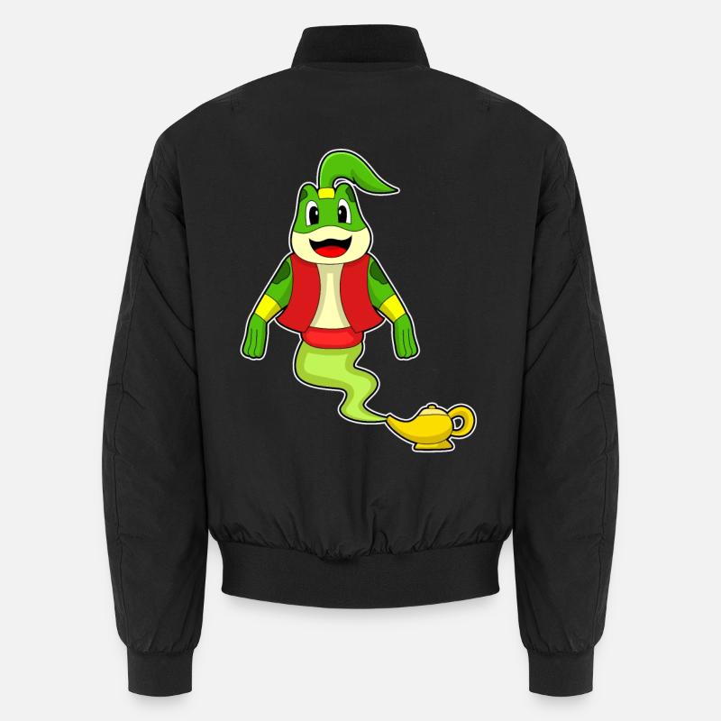 Frosch Flaschengeist - Unisex Bomberjacke - Schwarz