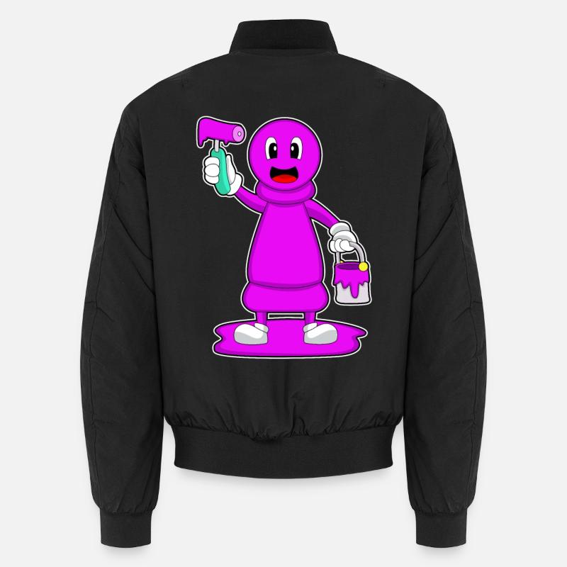 Schachfigur Bauer Schach - Unisex Bomberjacke - Schwarz