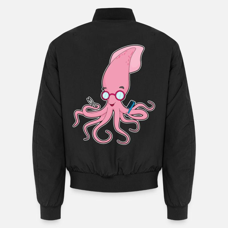 Calmar Coiffeur Ciseaux - Bomber unisexe - noir