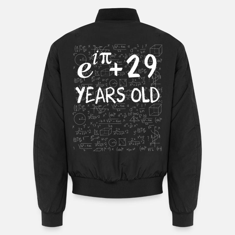 28th birthday 28 years old Euler Identity math Unisex Bomber Jacket