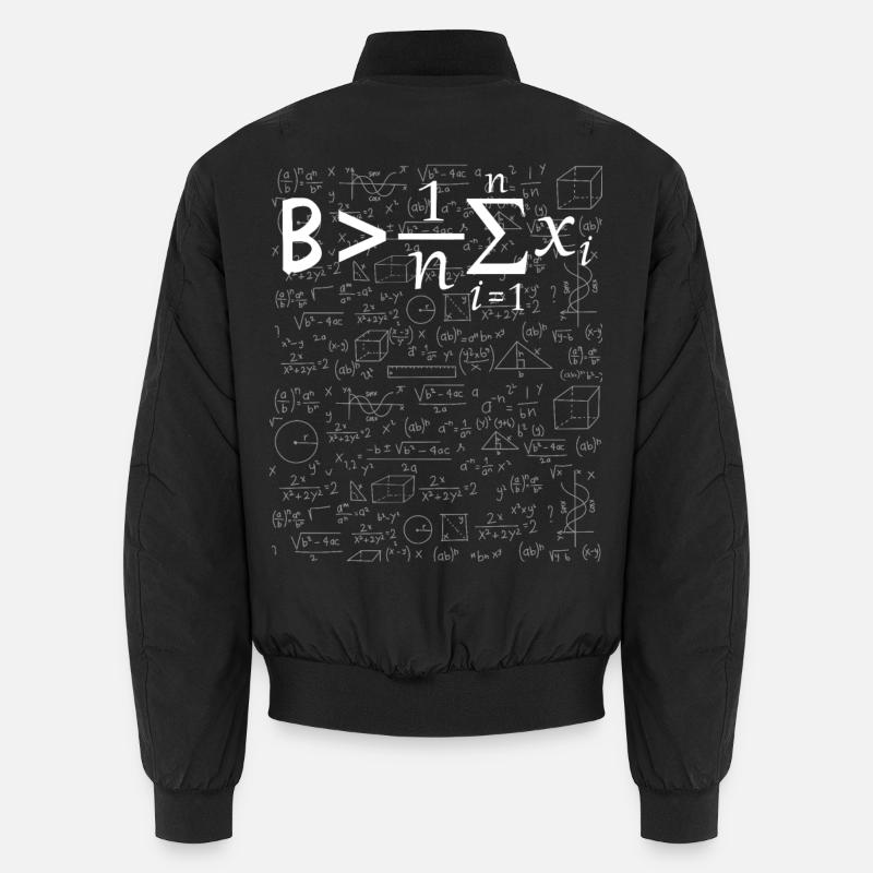 Math inspiration Be Greater Than Average Unisex Bomber Jacket