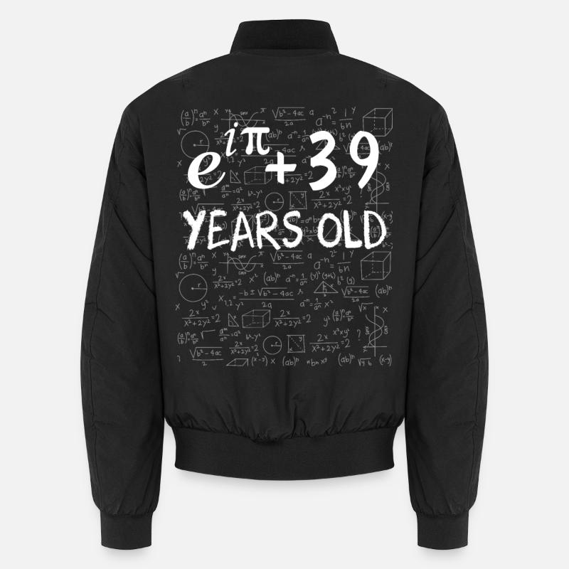 38th birthday 38 years old Euler Identity math Unisex Bomber Jacket