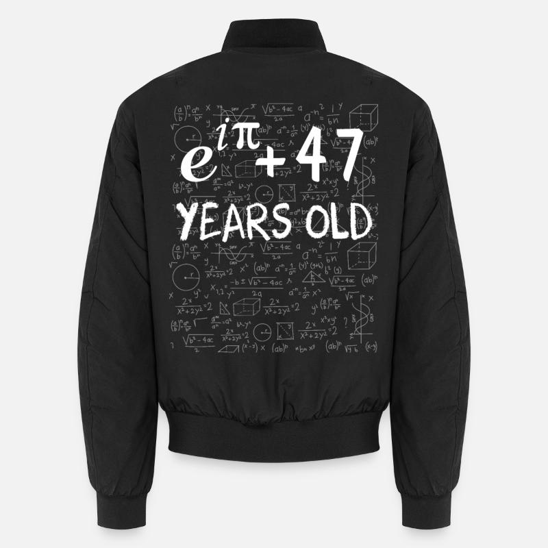 46th Birthday 46 Years Euler Identity Math Gift Unisex Bomber Jacket