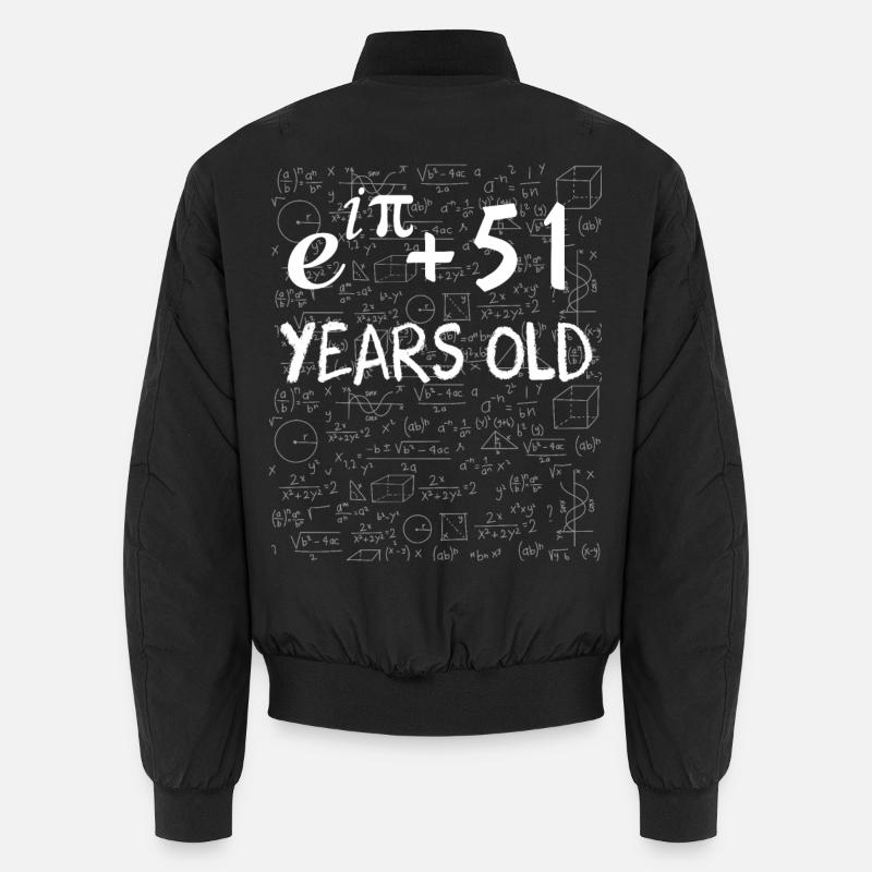 50th birthday 50 years Euler Identity math gift Unisex Bomber Jacket