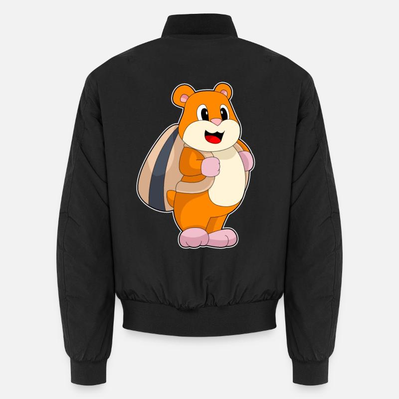 Hamster Samen Rucksack - Unisex Bomberjacke - Schwarz
