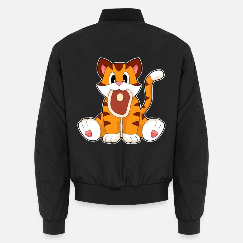 Tiger Fleisch - Unisex Bomberjacke - Schwarz