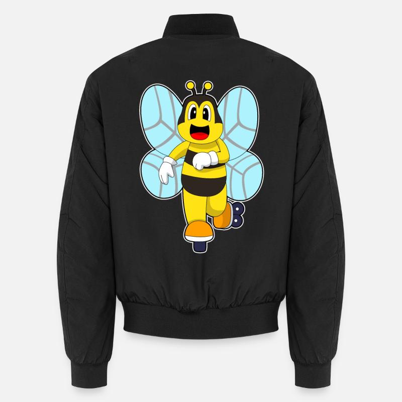 Biene Inline skating Inline skates - Unisex Bomberjacke - Schwarz