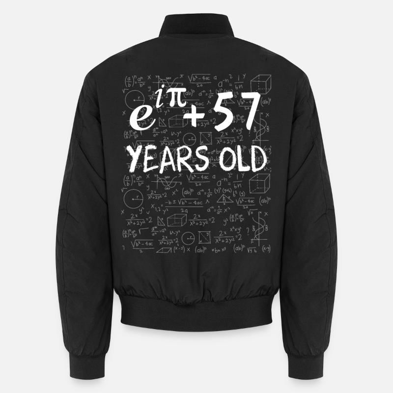 56th Birthday 56 Years Euler Identity Math Gift Unisex Bomber Jacket