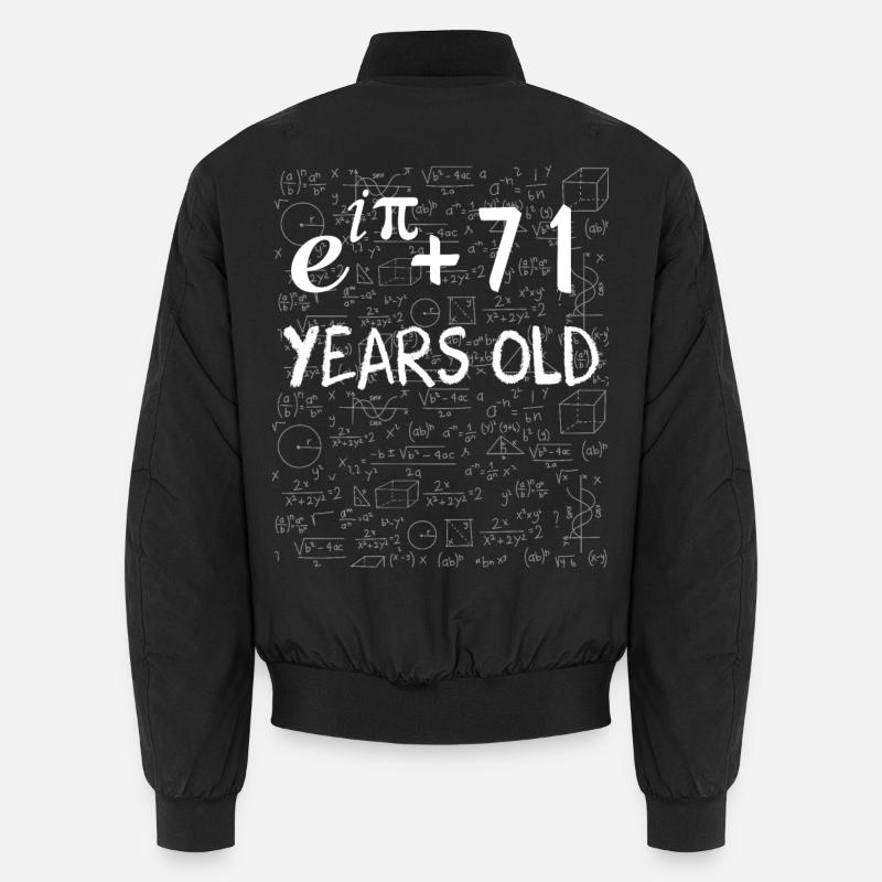 70th birthday 70 years Euler Identity math gift Unisex Bomber Jacket