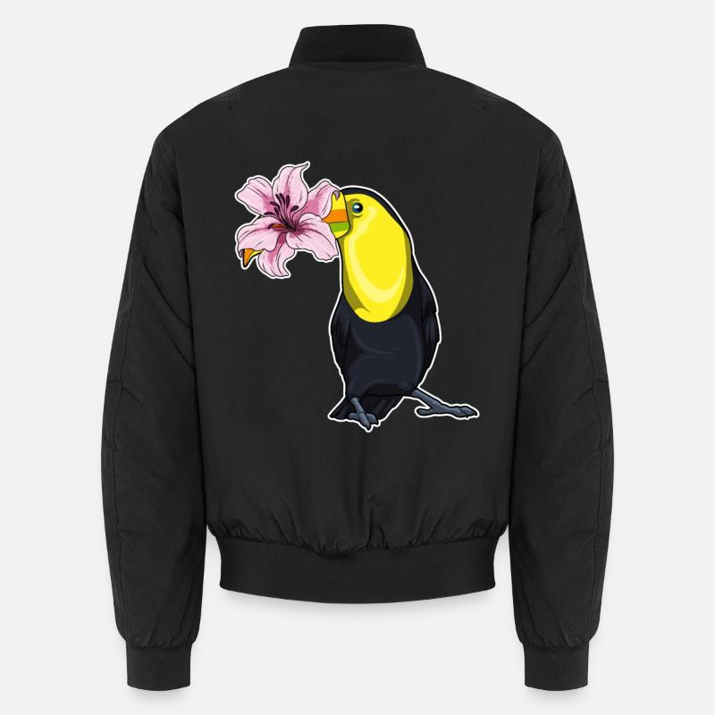 Lys toucan - Bomber unisexe - noir