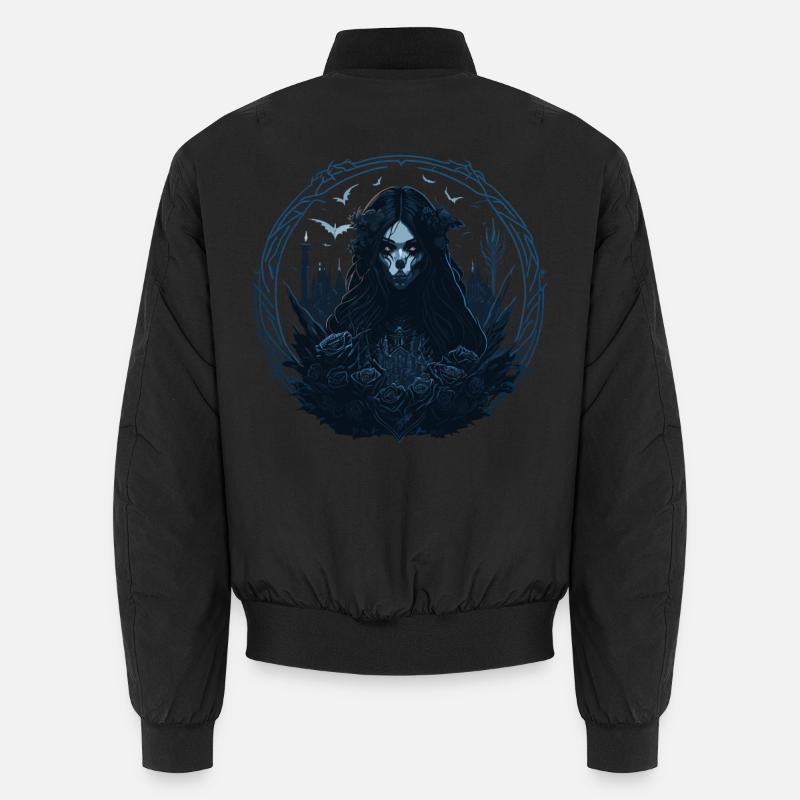 Skull Goth Girl - Unisex Bomberjacke - Schwarz