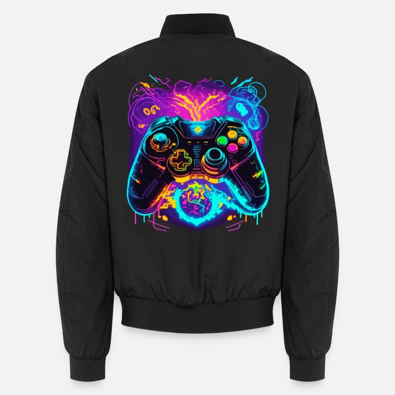Power Graffiti Gaming Controller - Bomber unisexe - noir