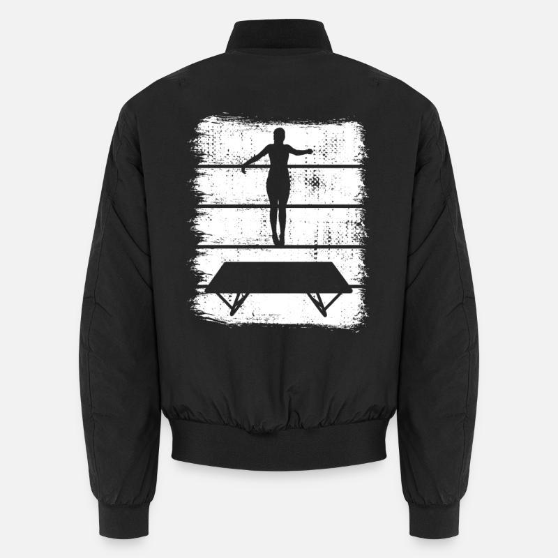 Trampolin Zeichnung Unisex Bomberjacke