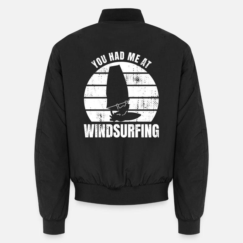 Lustiger Windsurfer Spruch Unisex Bomberjacke