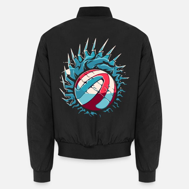 Volleyball Logo Unisex Bomberjacke
