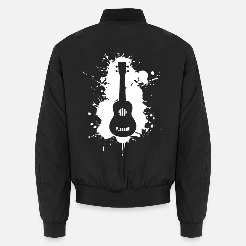 Funny ukulele music Unisex Bomber Jacket