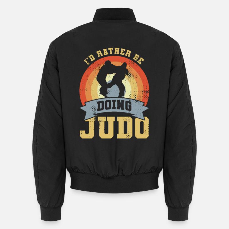 Vintage Judo Spruch Unisex Bomberjacke