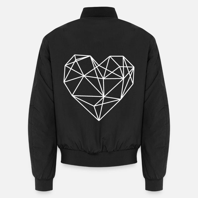 Polygon Heart Hearts Hearts T Unisex Bomber Jacket