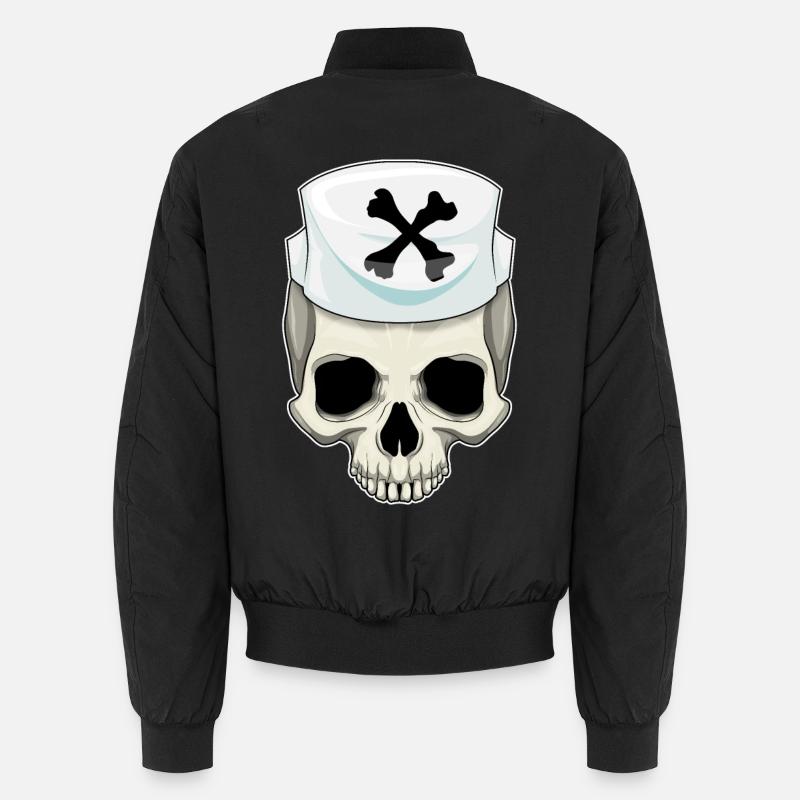 Infirmière crânienne - Bomber unisexe - noir