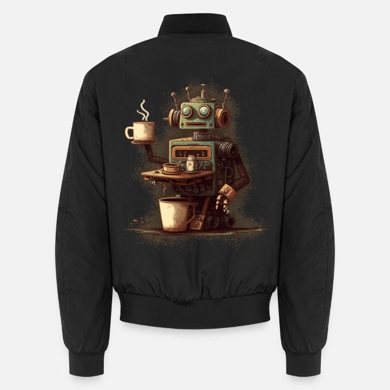 Robot de cuisson du café - Bomber unisexe - noir