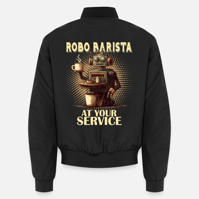 Robobarista Coffee Cooking Robot Unisex Bomber Jacket