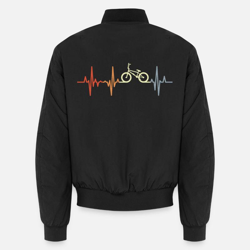 Retro BMX Herschlag - Unisex Bomberjacke - Schwarz
