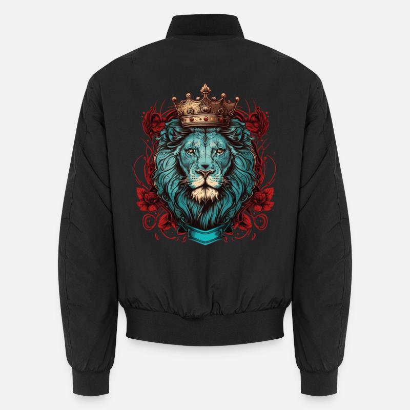 Majestätischer Löwe Unisex Bomberjacke