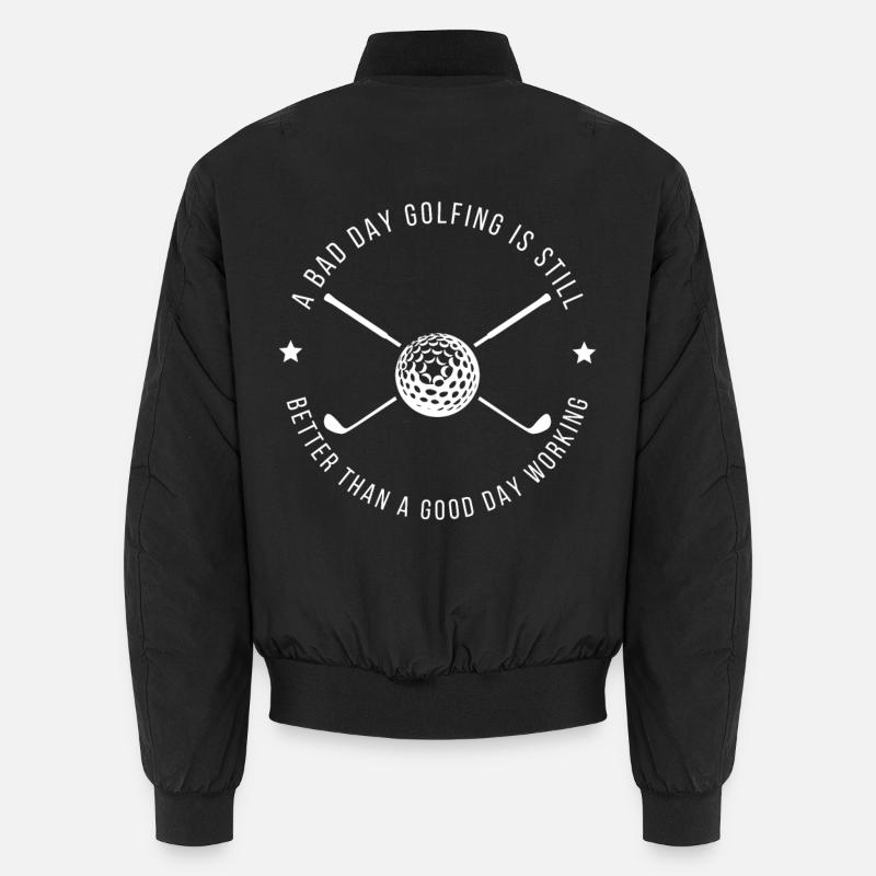 Funny Golfing Work Quote Unisex Bomber Jacket