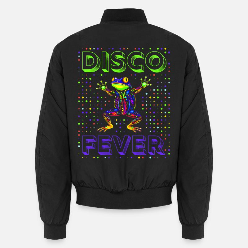 Frog Disco Fever - Unisex Bomberjacke - Schwarz