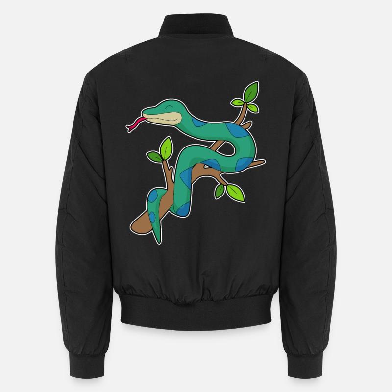 Branche de serpent - Bomber unisexe - noir