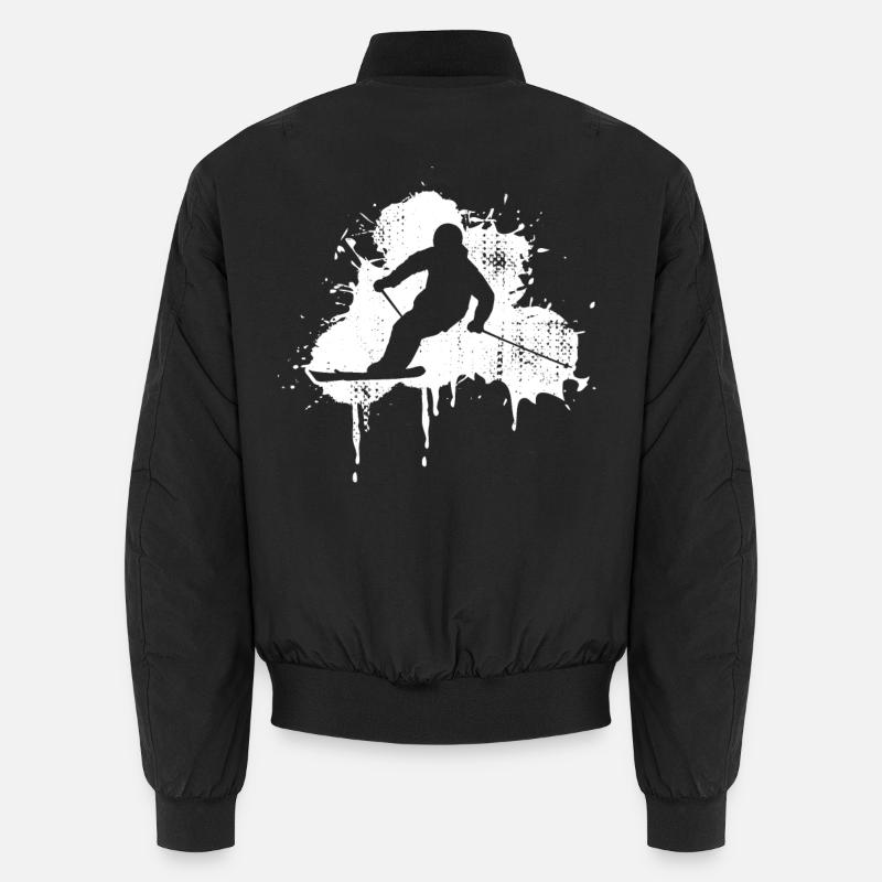 Funny skier Unisex Bomber Jacket