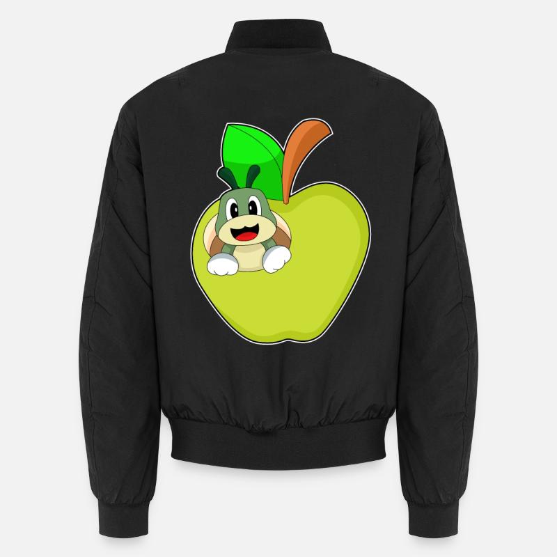 Pomme chenille - Bomber unisexe - noir