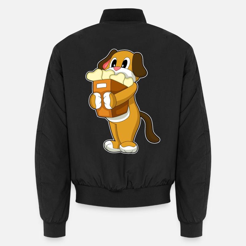 Dog Bones - Unisex Bomber Jacket - black